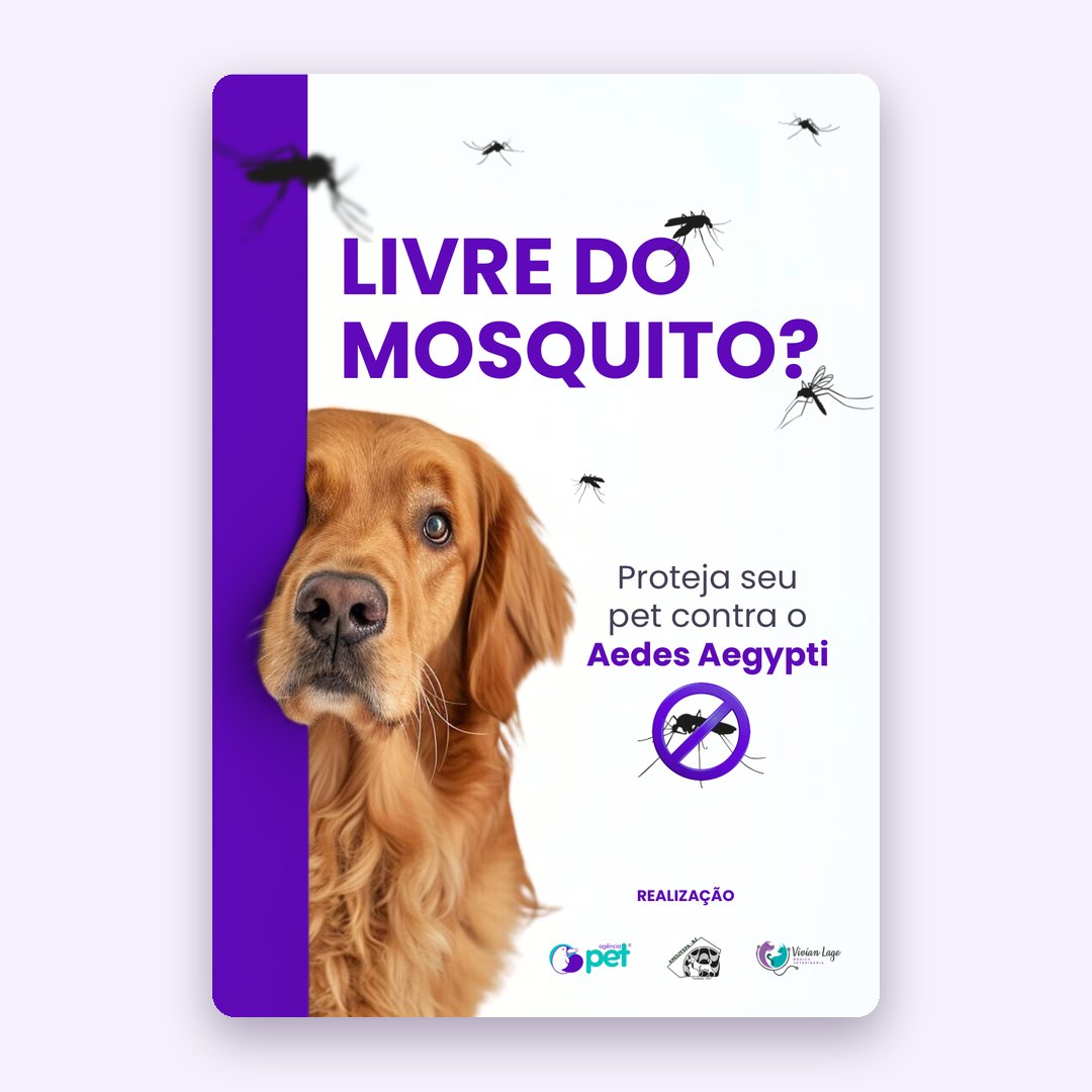 Livre do mosquito? Proteja seu pet contra o Aedes aegypti